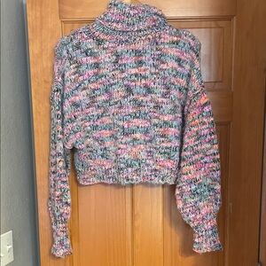Wild Fable Colorful Knit Turtleneck Sweater